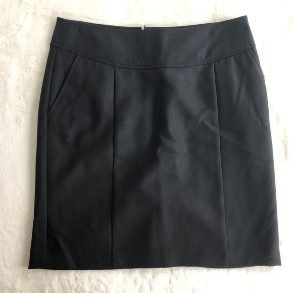 Banana republic black wool blend skirt - Picture 1 of 5